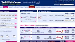 Tubillete.com venta Iberia