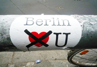 Pegatina 'Berlin no te quiere'