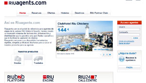 Web de Riuagents.com, Riu Hotels & Resorts