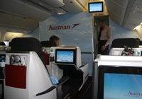 Cabina de Austrian Airlines