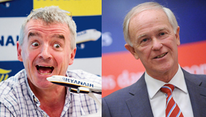 Michael O'Leary y Tim Clark